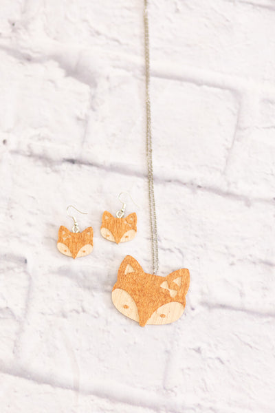 Cute Wood Animal Necklace Sets