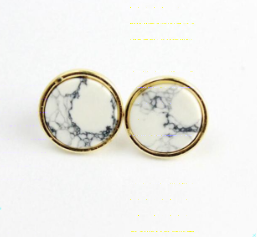 Geometric Stone Earrings {3 Shapes available}