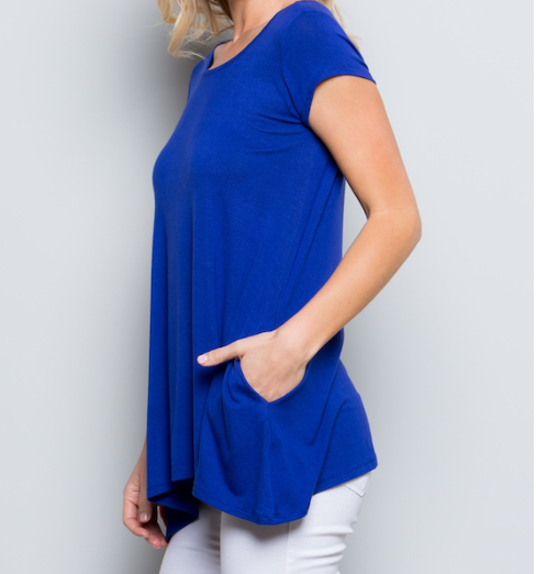Dreamy Basic Tee with POCKETS