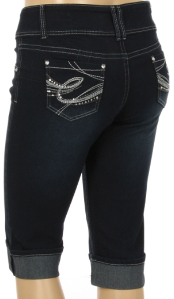 Folded Hem Capri {Plus Size}