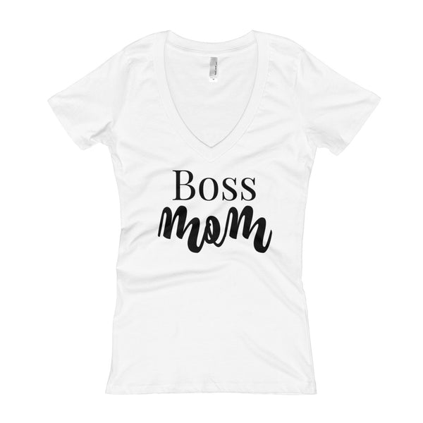 Boss Mom V-Neck T-shirt