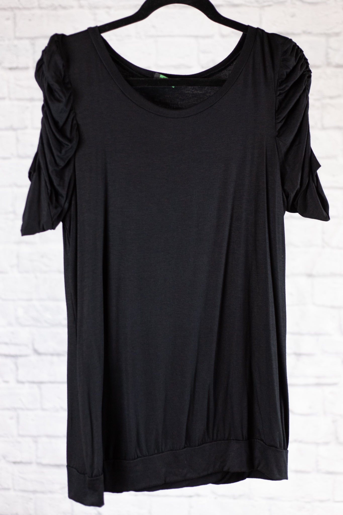 Black Ruched Top