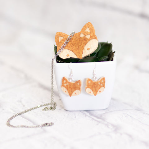 Cute Wood Animal Necklace Sets